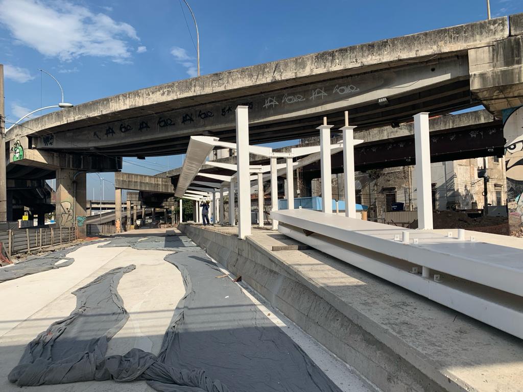 Estrutura da estação em execução