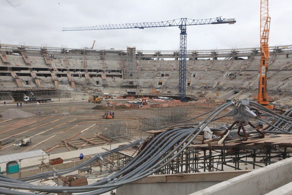 Obra de reforma do estádio