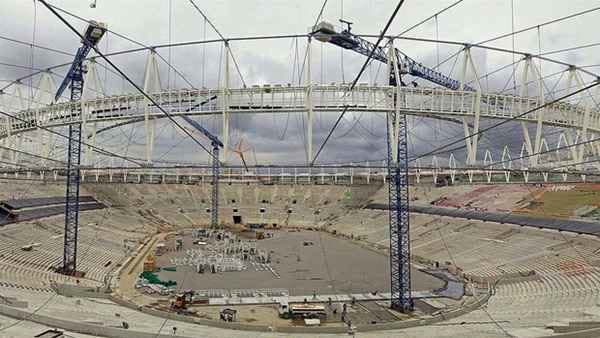 Montagem da nova cobertura